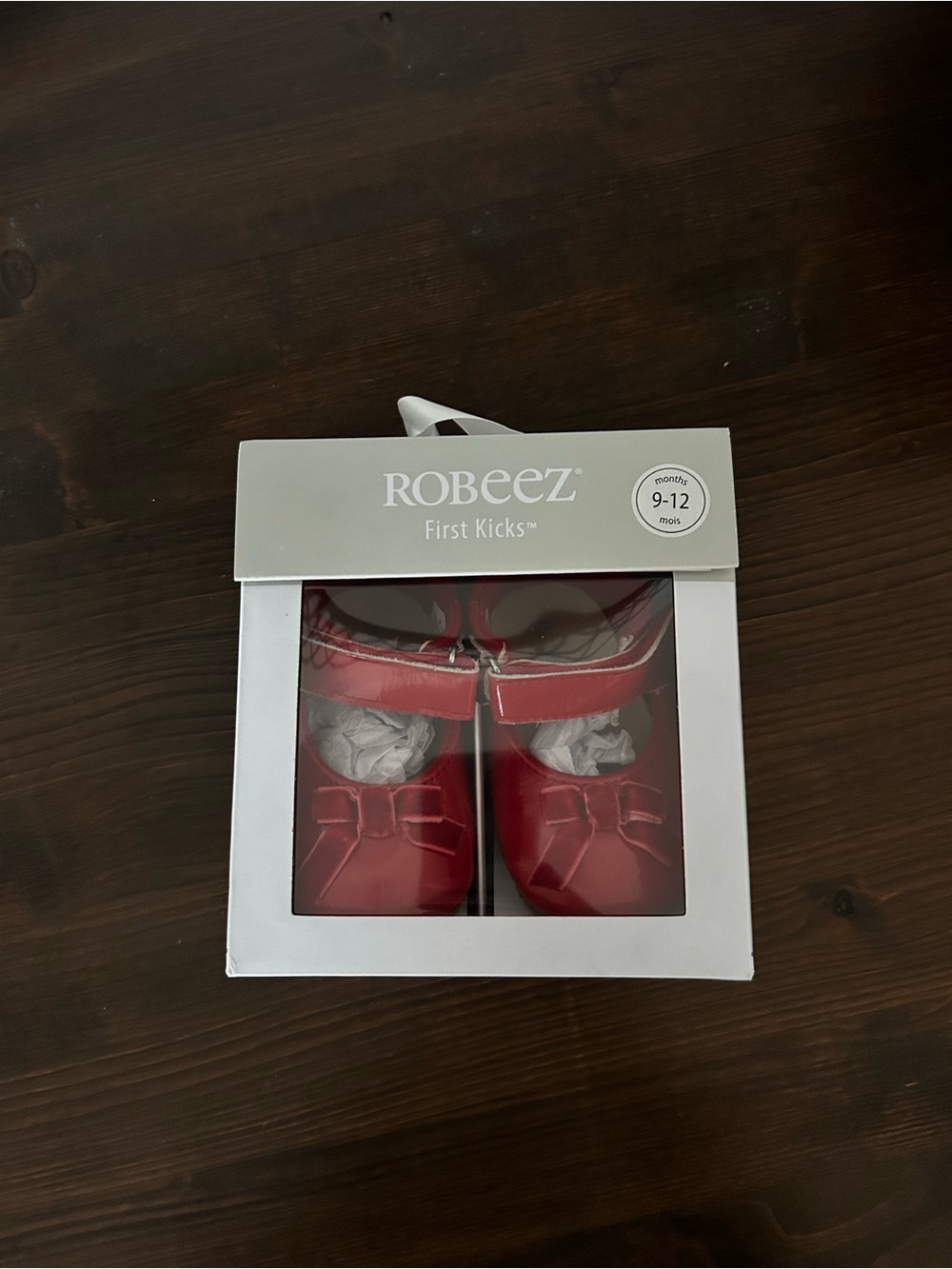 Robeez Red Mary Jane Baby Shoes with Bow